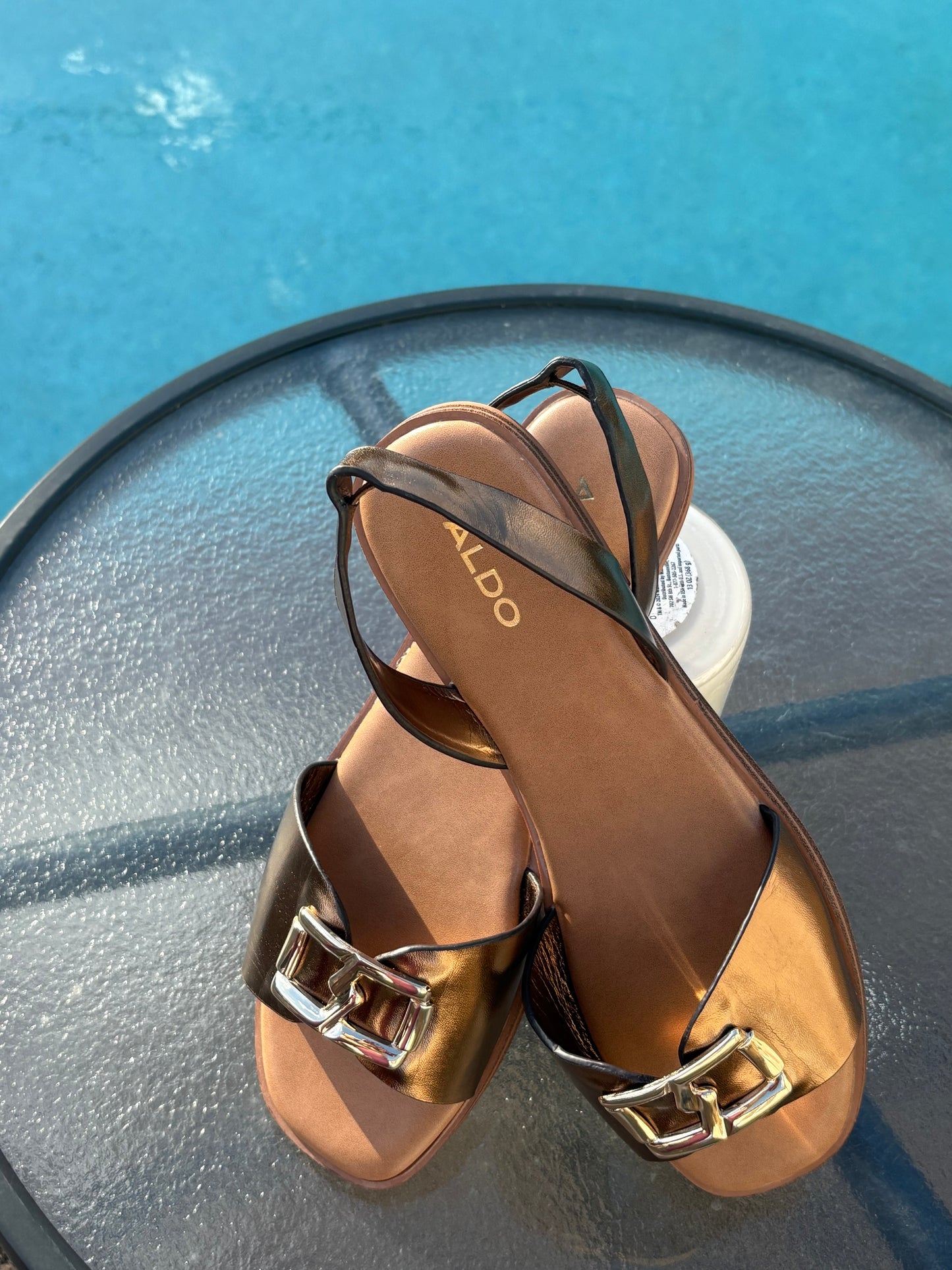 Aldo Bronze Sandal