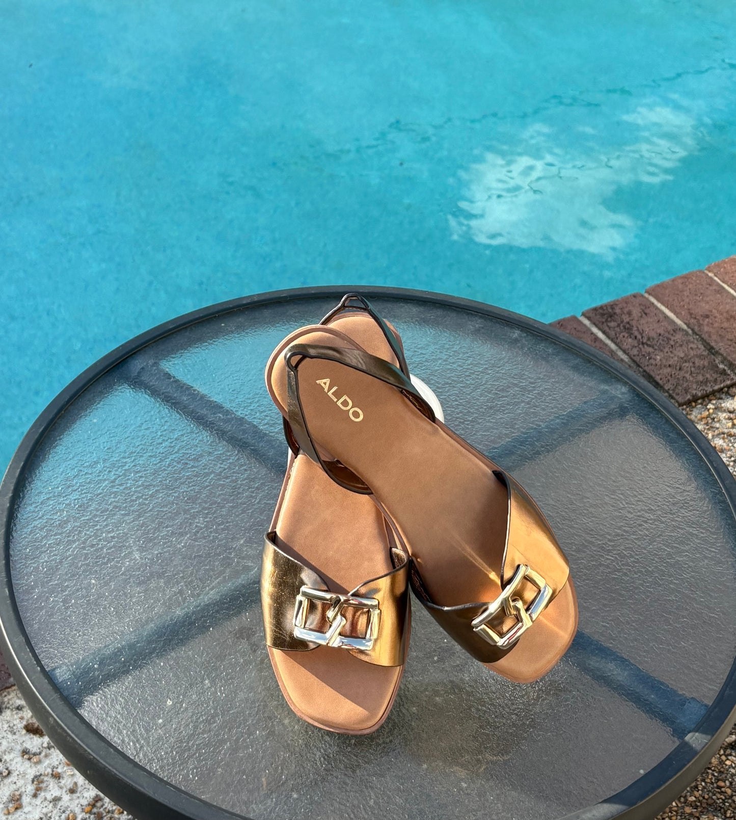 Aldo Bronze Sandal