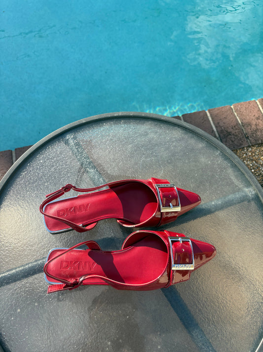 DKNY Red Sandals